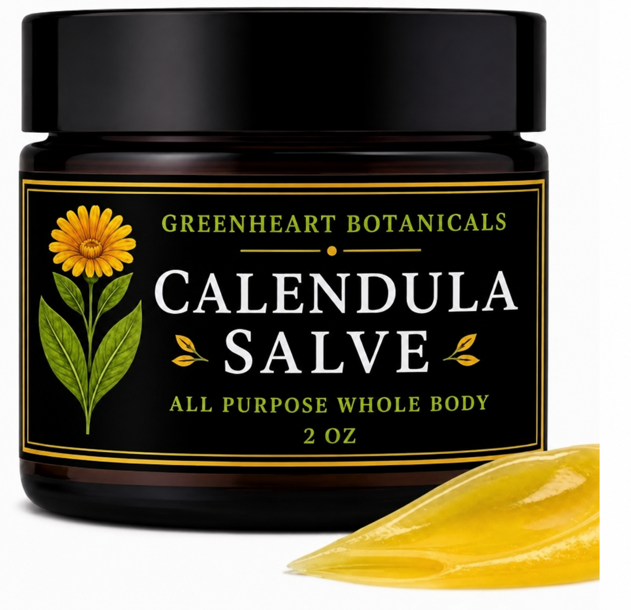Calendula Salve – All-Purpose Whole Body Skin Soother, with Natural Peptides