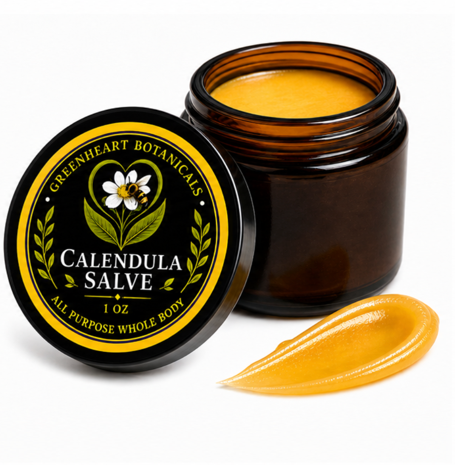 Calendula Salve – All-Purpose Whole Body Skin Soother, with Natural Peptides